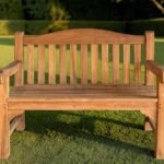 Teak furniture products by Ashifa Jati Indofurni, including benches, chairs, and tables